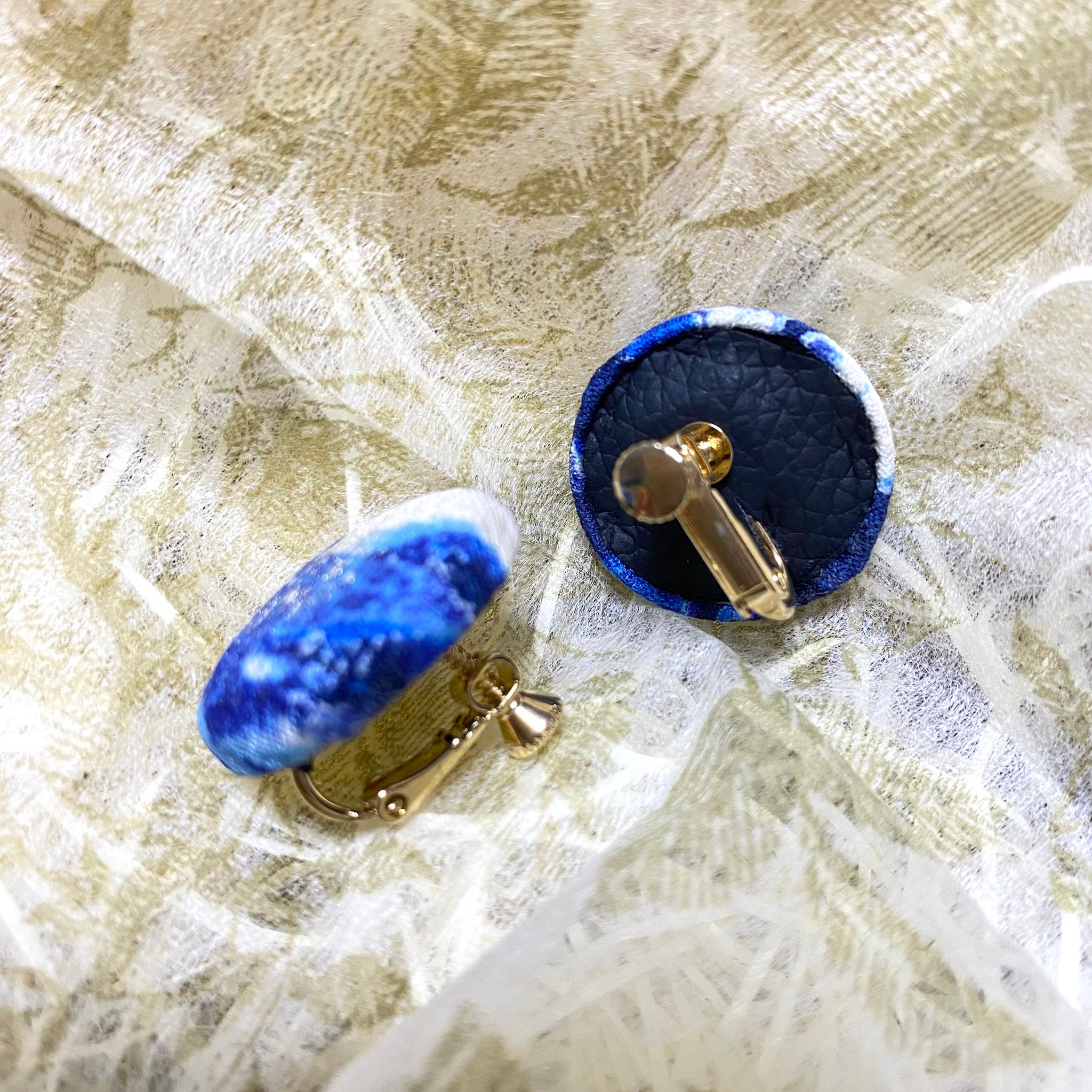 【宝石シリーズ】選べる宝石カラー💎プラチナ箔付きイヤリング | 4枚目